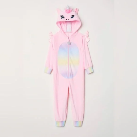 H M One Pieces Little Girls Unicorn Onesie Poshmark